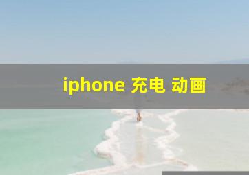 iphone 充电 动画